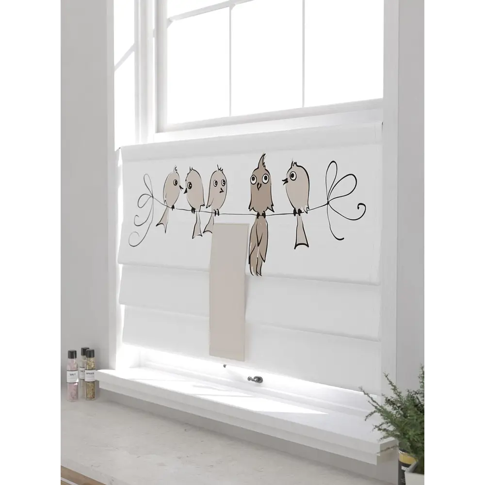 Фото 4 Римские шторы At home Базовая коллекция AT703046 на шторной ленте 45x70 см цвет бежевый Фото 4 Римские шторы At home Базовая коллекция AT703046 на шторной ленте 45x70 см цвет бежевый