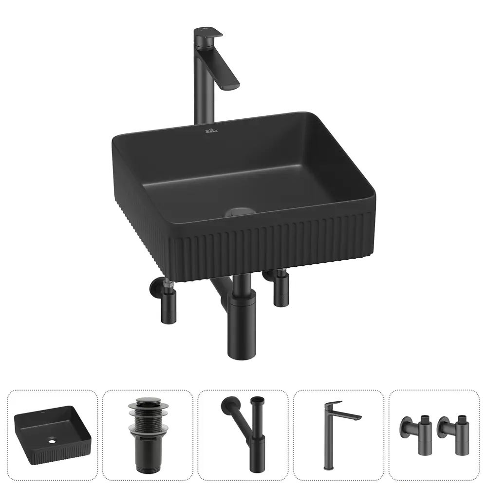 Фото Раковина Wellsee festive fox 2.0 20213724R 36см цвет раковина 5 в 1: д/к, сифон, смеситель, вентили Фото Раковина Wellsee festive fox 2.0 20213724R 36см цвет раковина 5 в 1: д/к, сифон, смеситель, вентили