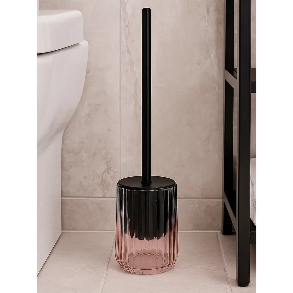 Фото 6 Ерш для унитаза санрайз стекло розово-голубой Фото 6 Ерш для унитаза санрайз стекло розово-голубой