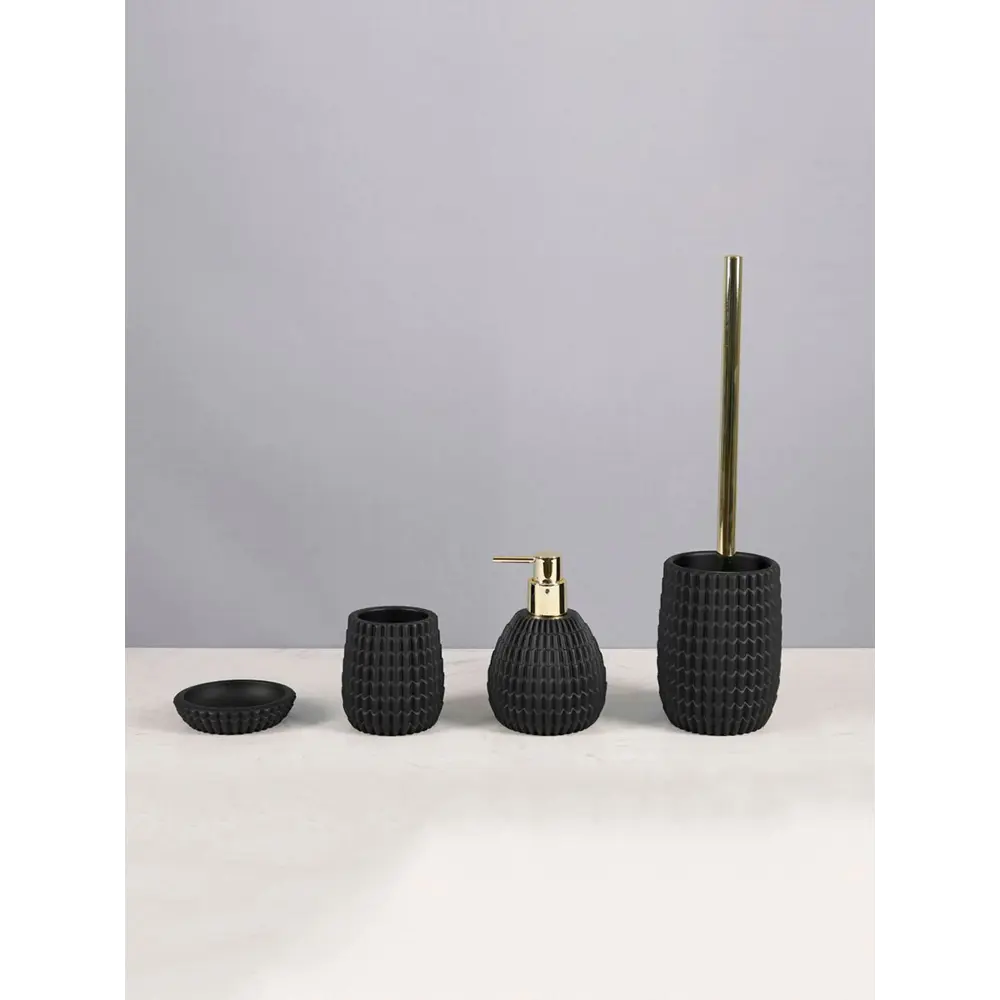 Фото 4 Дозатор для мыла этна полирезина черный Фото 4 Дозатор для мыла этна полирезина черный