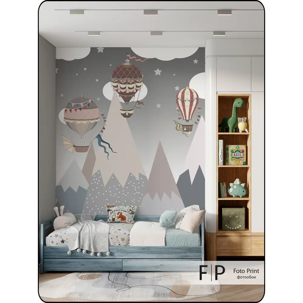 Фото 3 Фотообои флизелиновые Foto Print Воздушные шары в разноцветных горах 10-214-А-2-2.7, 200x270 см Фото 3 Фотообои флизелиновые Foto Print Воздушные шары в разноцветных горах 10-214-А-2-2.7, 200x270 см