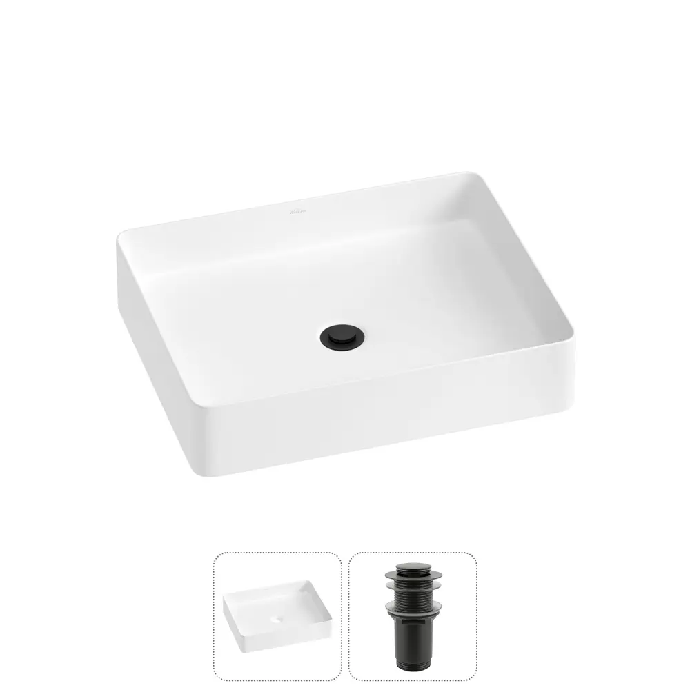 Фото Раковина Wellsee freedom 2.0 20214504R 51см цвет раковина 2 в 1: д/к