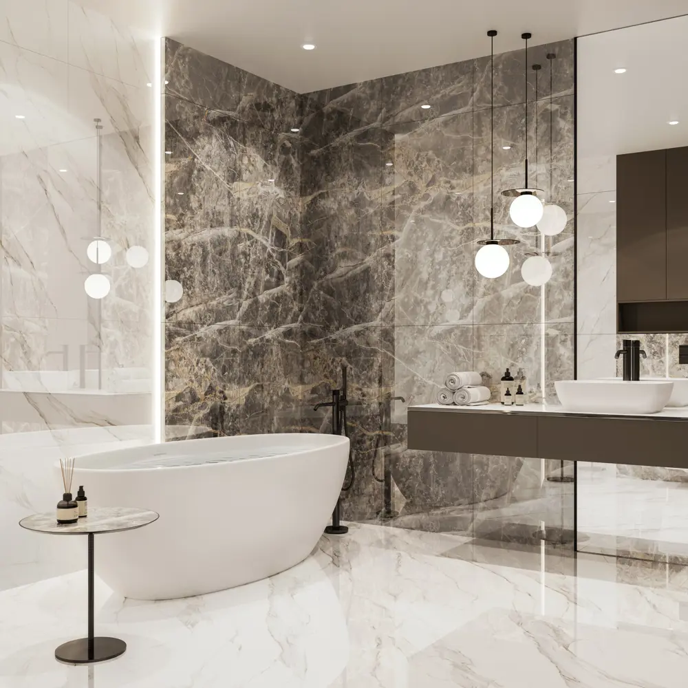 Фото Керамогранит Culto Glossy MAJESTIC 60x120см 2.16 м² цвет серый Фото Керамогранит Culto Glossy MAJESTIC 60x120см 2.16 м² цвет серый