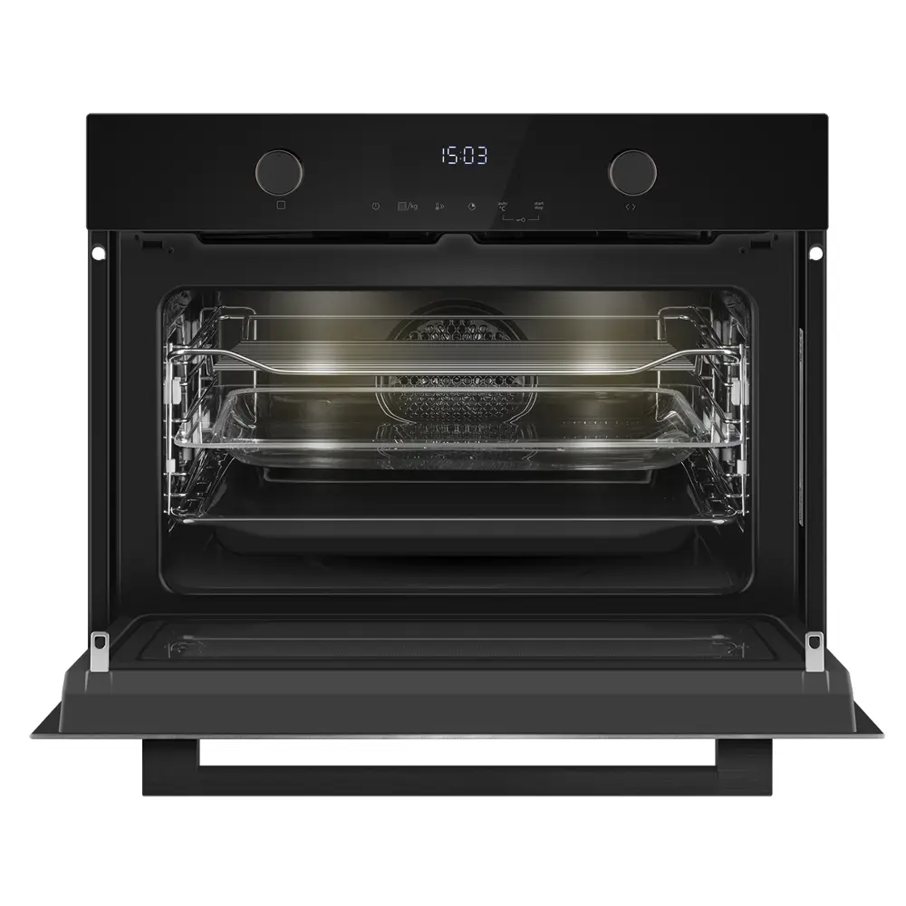 Фото 2 Электрический духовой шкаф Weissgauff OE 4551 DB Black Edition 59.5х45.4х56.8 см цвет черный Фото 2 Электрический духовой шкаф Weissgauff OE 4551 DB Black Edition 59.5х45.4х56.8 см цвет черный