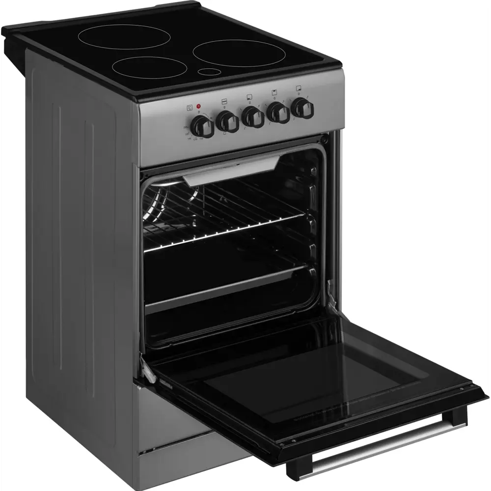 Фото 6 Электрическая плита с духовкой Weissgauff WES E2V05 S 50x85x56 см цвет серый/серебристый Фото 6 Электрическая плита с духовкой Weissgauff WES E2V05 S 50x85x56 см цвет серый/серебристый