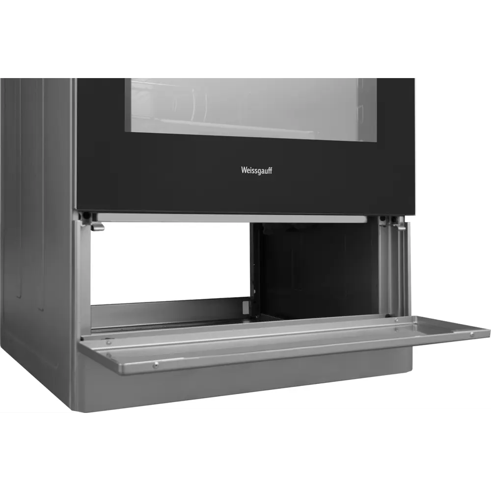 Фото 7 Электрическая плита с духовкой Weissgauff WES E2V05 S 50x85x56 см цвет серый/серебристый Фото 7 Электрическая плита с духовкой Weissgauff WES E2V05 S 50x85x56 см цвет серый/серебристый