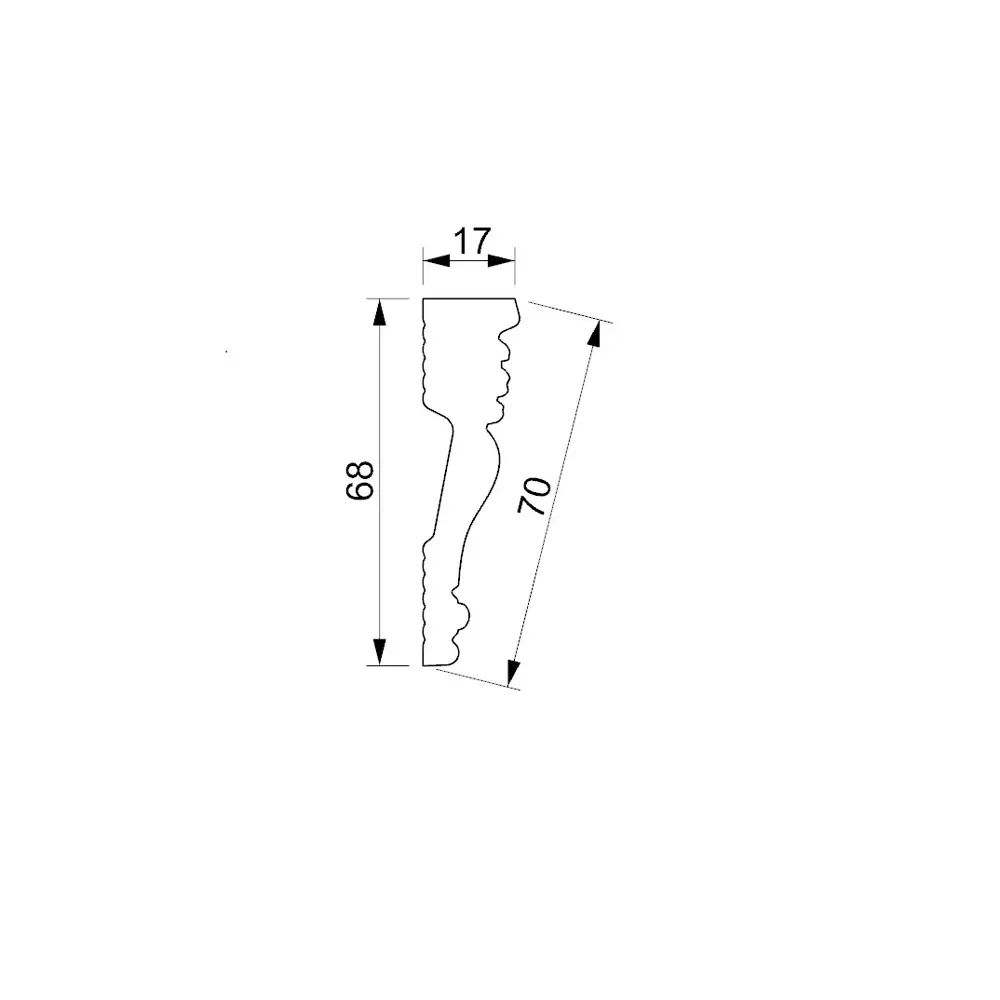 Фото 2 Плинтус потолочный Glanzepol GP-72 на стену и потолок полистирол белый 2000x17x12 мм 20 шт Фото 2 Плинтус потолочный Glanzepol GP-72 на стену и потолок полистирол белый 2000x17x12 мм 20 шт