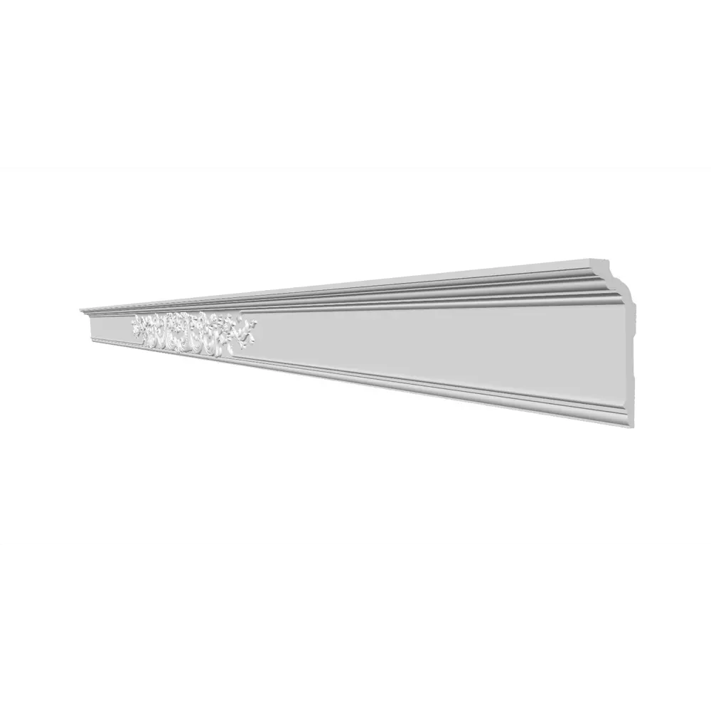 Фото Плинтус потолочный Glanzepol GP-110 на стену и потолок полистирол белый 2000x41x12 мм 9 шт Фото Плинтус потолочный Glanzepol GP-110 на стену и потолок полистирол белый 2000x41x12 мм 9 шт