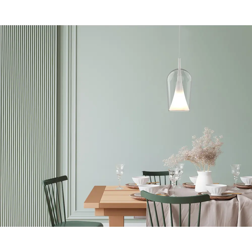 Фото 2 Светильник подвесной Mantra Elsa 8250 1 лампа 6 м² цвет прозрачный