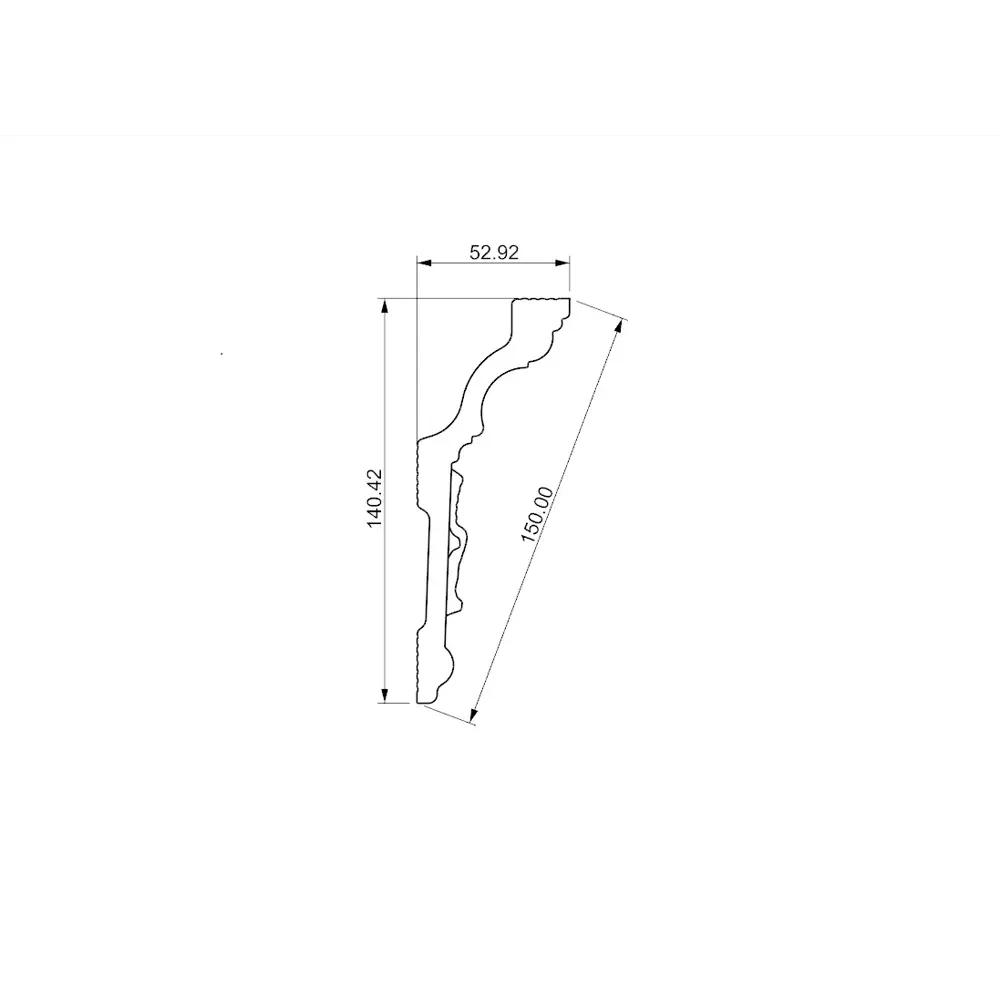 Фото Плинтус потолочный Glanzepol GP-52 на стену и потолок полистирол белый 2000x53x12 мм 5 шт Фото Плинтус потолочный Glanzepol GP-52 на стену и потолок полистирол белый 2000x53x12 мм 5 шт