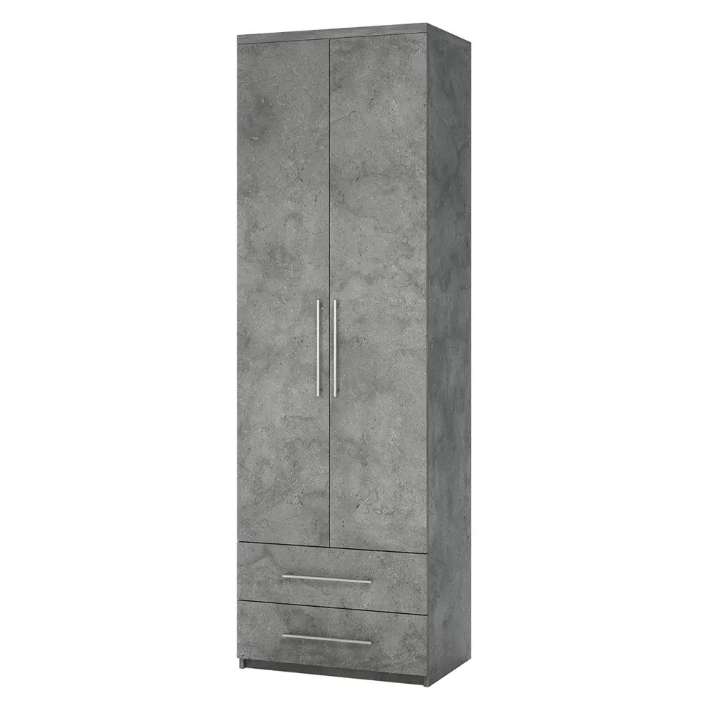 Фото 2 Шкаф распашной Гамма Мелодия МПЯ-21 с 2 дверями 110x220x60 см ЛДСП цвет серый ароза реликтовая Фото 2 Шкаф распашной Гамма Мелодия МПЯ-21 с 2 дверями 110x220x60 см ЛДСП цвет серый ароза реликтовая