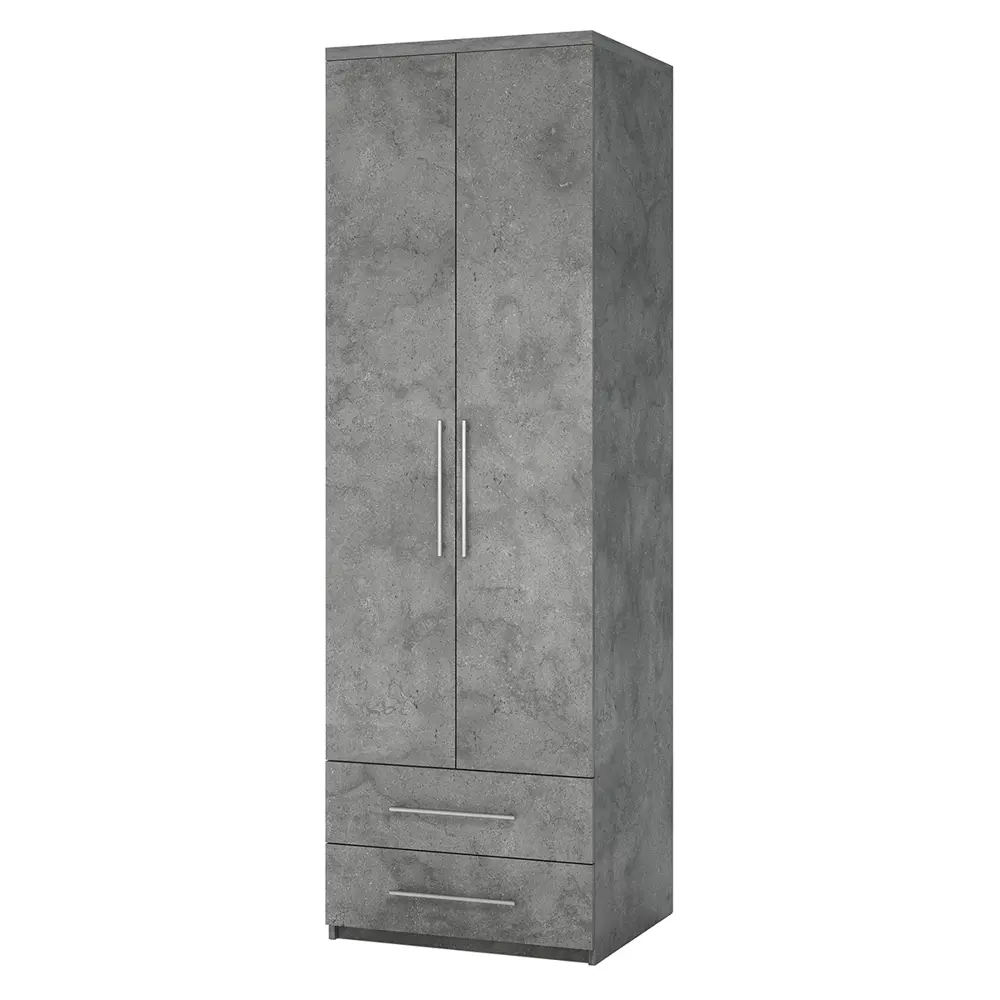 Фото 2 Шкаф распашной Гамма Мелодия МШЯ-21 с 2 дверями 80x240x45 см ЛДСП цвет серый ароза реликтовая Фото 2 Шкаф распашной Гамма Мелодия МШЯ-21 с 2 дверями 80x240x45 см ЛДСП цвет серый ароза реликтовая