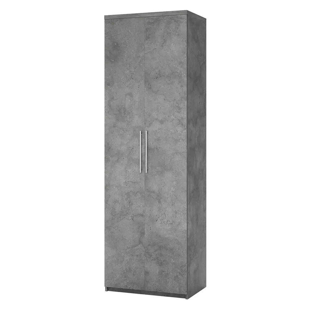 Фото 2 Шкаф распашной Гамма Мелодия МП-21 с 2 дверями 60x240x45 см ЛДСП цвет серый ароза реликтовая Фото 2 Шкаф распашной Гамма Мелодия МП-21 с 2 дверями 60x240x45 см ЛДСП цвет серый ароза реликтовая