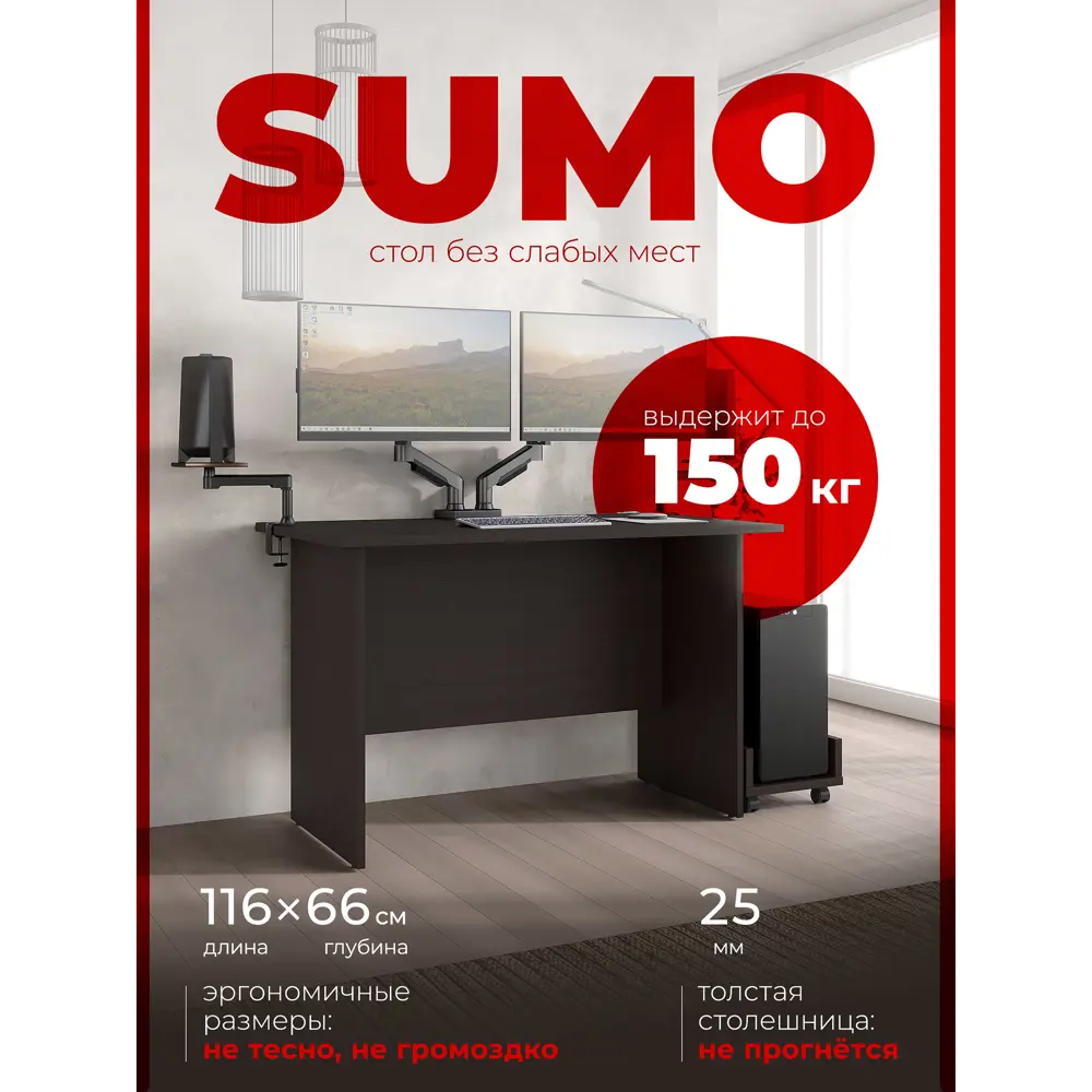 Фото Стол письменный Skyland CD 1166 116x75x66 см ЛДСП цвет венге Фото Стол письменный Skyland CD 1166 116x75x66 см ЛДСП цвет венге