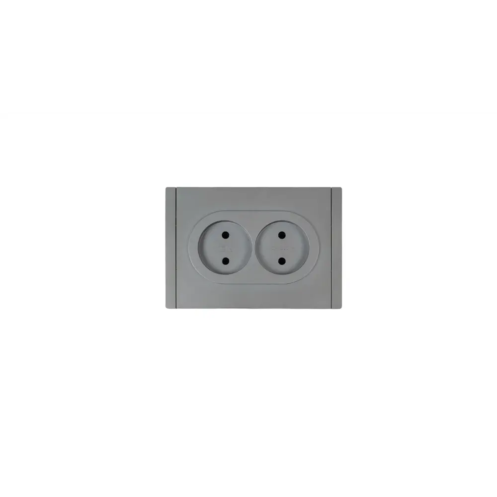 Фото 3 Розетка встраиваемая Iek Forte&Piano FP-R20-10-1-K46 цвет стальной