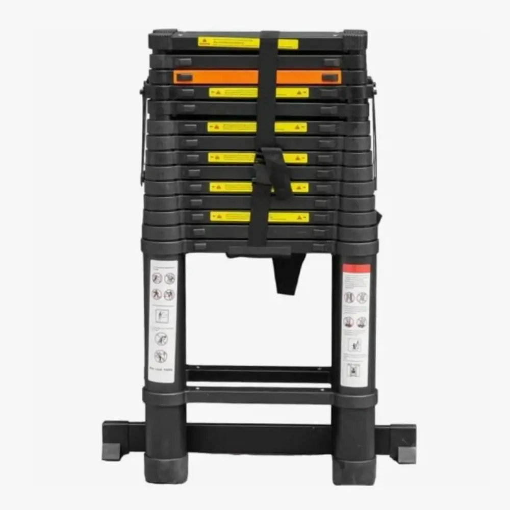 Фото Лестница телескопическая Rockforce RF-UP440 1-секционная 15 ступеней Фото Лестница телескопическая Rockforce RF-UP440 1-секционная 15 ступеней