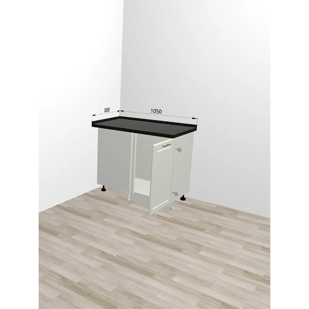 Фото 4 Кухонный шкаф напольный Safina grand ВалерияМС 105x81.8x48 см ЛДСП цвет бежевый