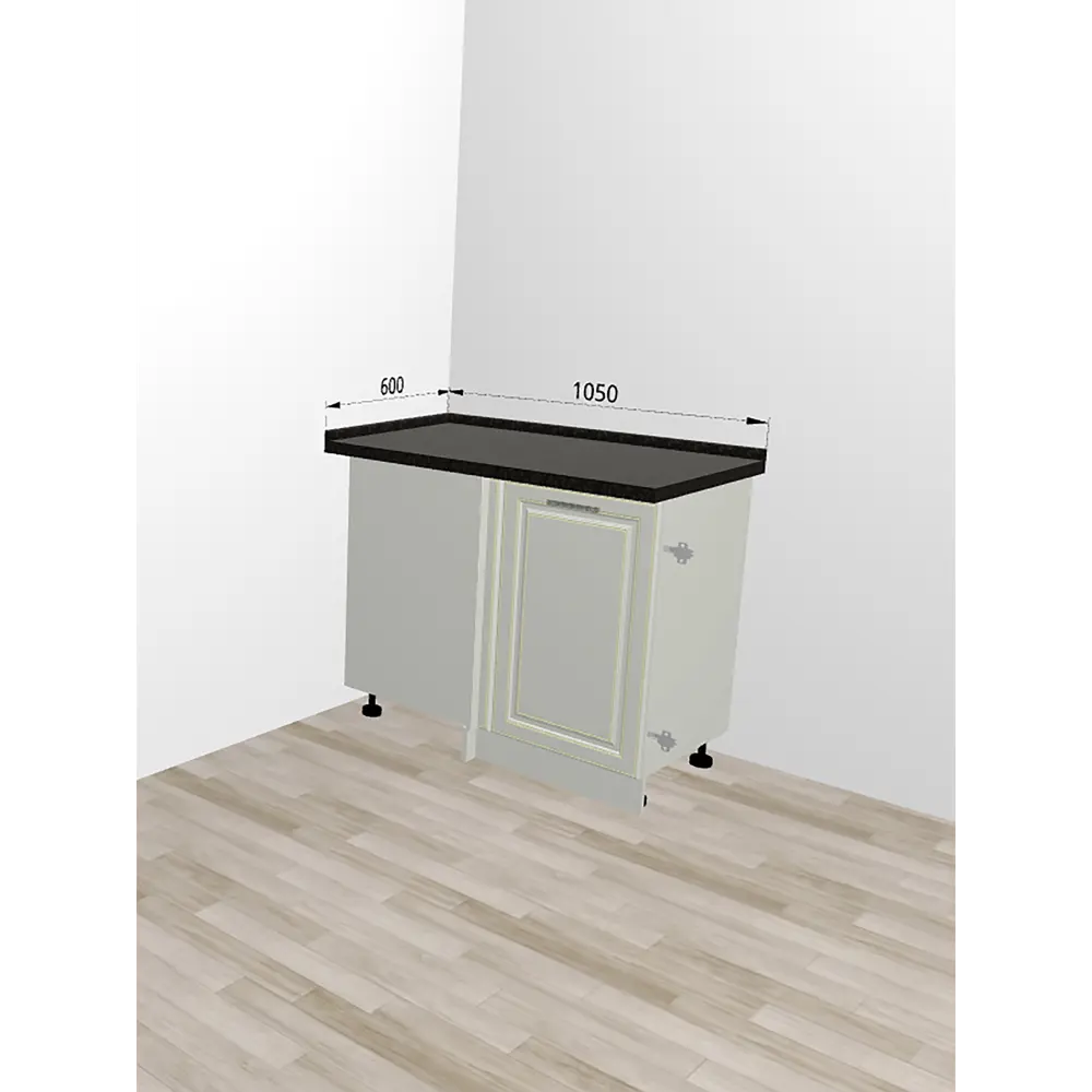 Фото 3 Кухонный шкаф напольный Safina grand ВалерияМС 105x81.8x48 см ЛДСП цвет бежевый