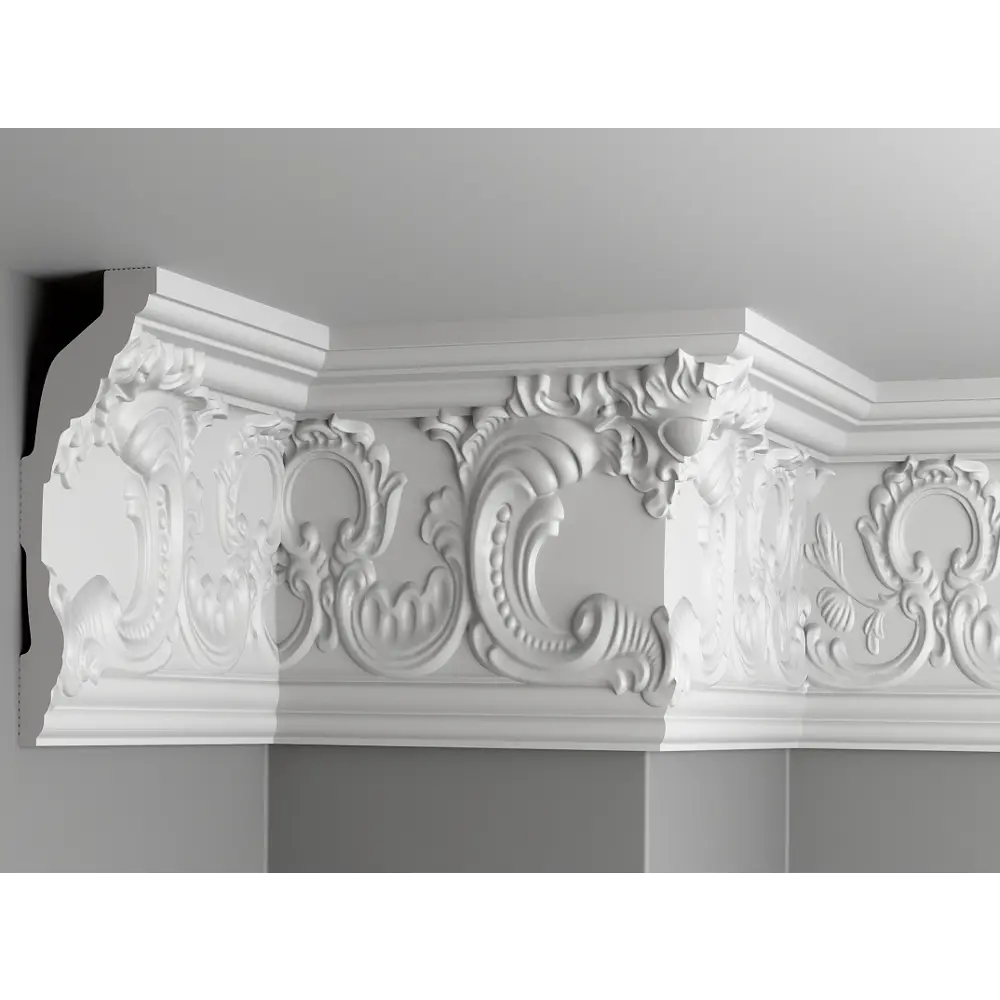 Фото 3 Плинтус потолочный Glanzepol GP-86 на стену и потолок полистирол белый 2000x84x12 мм 8 шт Фото 3 Плинтус потолочный Glanzepol GP-86 на стену и потолок полистирол белый 2000x84x12 мм 8 шт