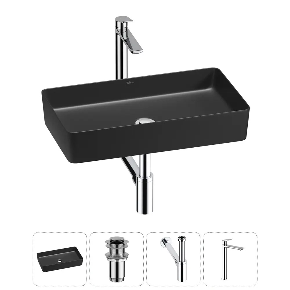 Фото Раковина Wellsee freedom 2.0 20214573R 60см цвет раковина 4 в 1: д/к, сифон, смеситель Фото Раковина Wellsee freedom 2.0 20214573R 60см цвет раковина 4 в 1: д/к, сифон, смеситель