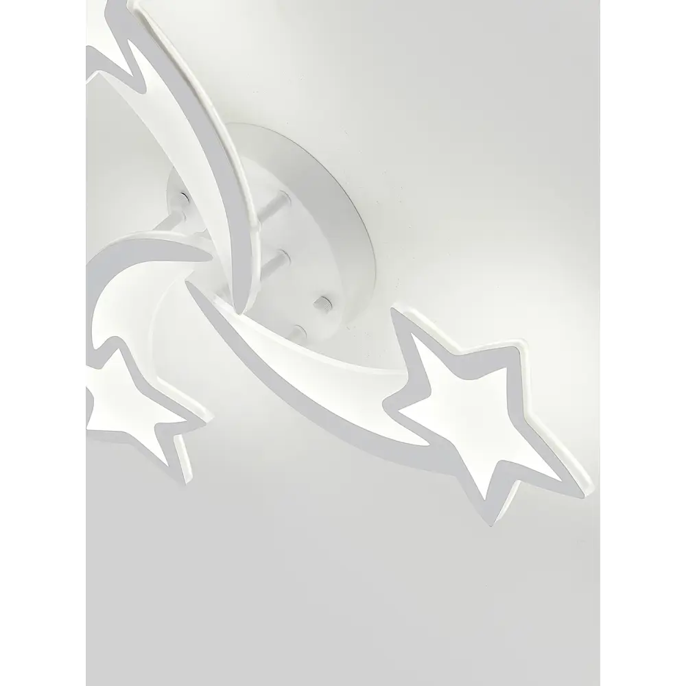 Фото 12 Люстра потолочная светодиодная Natali Kovaltseva Star ii с пультом управления 14 м² регулируемый белый свет цвет белый Фото 12 Люстра потолочная светодиодная Natali Kovaltseva Star ii с пультом управления 14 м² регулируемый белый свет цвет белый