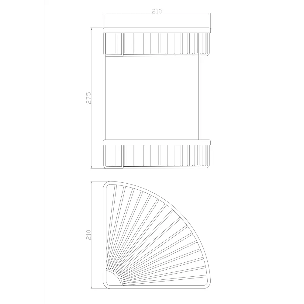 Фото 2 Полка для ванной Wonzon & woghand WW-4128-BGM 21 см 2-х ярусная цвет темный графит Фото 2 Полка для ванной Wonzon & woghand WW-4128-BGM 21 см 2-х ярусная цвет темный графит