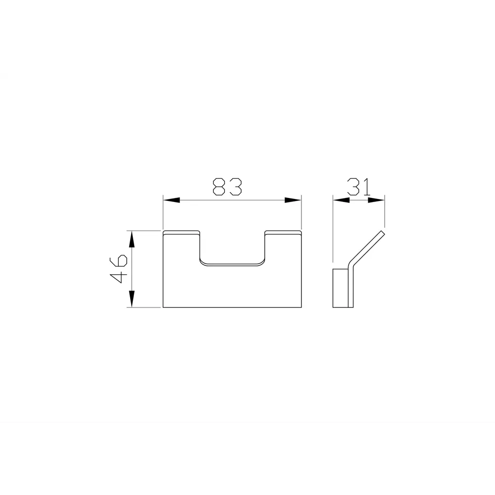 Фото 2 Двойной крючок для ванной Wonzon & Woghand Lotte Темный графит (WW-8325-BGM) Фото 2 Двойной крючок для ванной Wonzon & Woghand Lotte Темный графит (WW-8325-BGM)