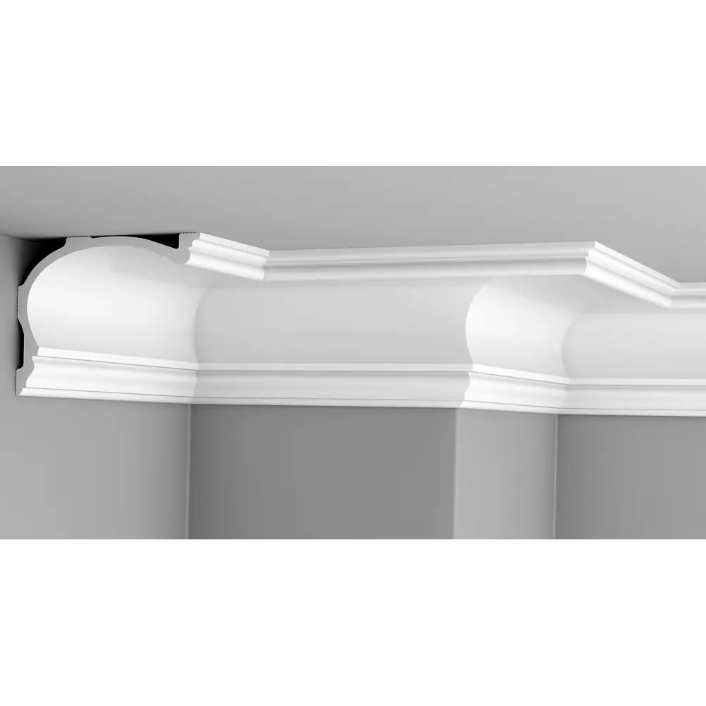 Фото 5 Плинтус потолочный Glanzepol GP-78 на стену и потолок полистирол белый 2000x159x12 мм 7 шт Фото 5 Плинтус потолочный Glanzepol GP-78 на стену и потолок полистирол белый 2000x159x12 мм 7 шт