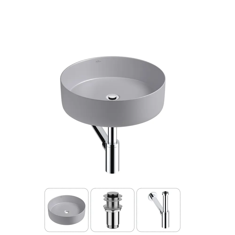 Фото Раковина Wellsee coax 20214004R 40см цвет раковина 3 в 1: д/к, сифон Фото Раковина Wellsee coax 20214004R 40см цвет раковина 3 в 1: д/к, сифон