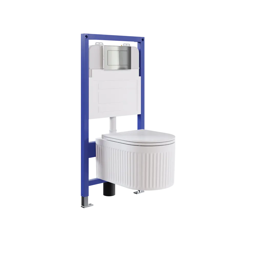 Фото 11 Комплект инсталляция с унитазом и кнопкой 3 в 1 Watersense W00598 инсталляция безободковый подвесной унитаз Paula Vortex кнопка хром Фото 11 Комплект инсталляция с унитазом и кнопкой 3 в 1 Watersense W00598 инсталляция безободковый подвесной унитаз Paula Vortex кнопка хром