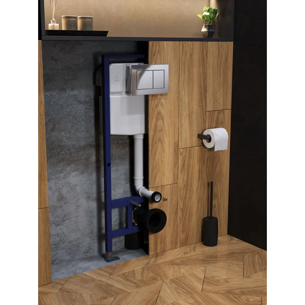 Фото 9 Комплект инсталляция с унитазом и кнопкой 3 в 1 Watersense W00705 инсталляция безободковый подвесной унитаз Eva Vortex кнопка хром Фото 9 Комплект инсталляция с унитазом и кнопкой 3 в 1 Watersense W00705 инсталляция безободковый подвесной унитаз Eva Vortex кнопка хром