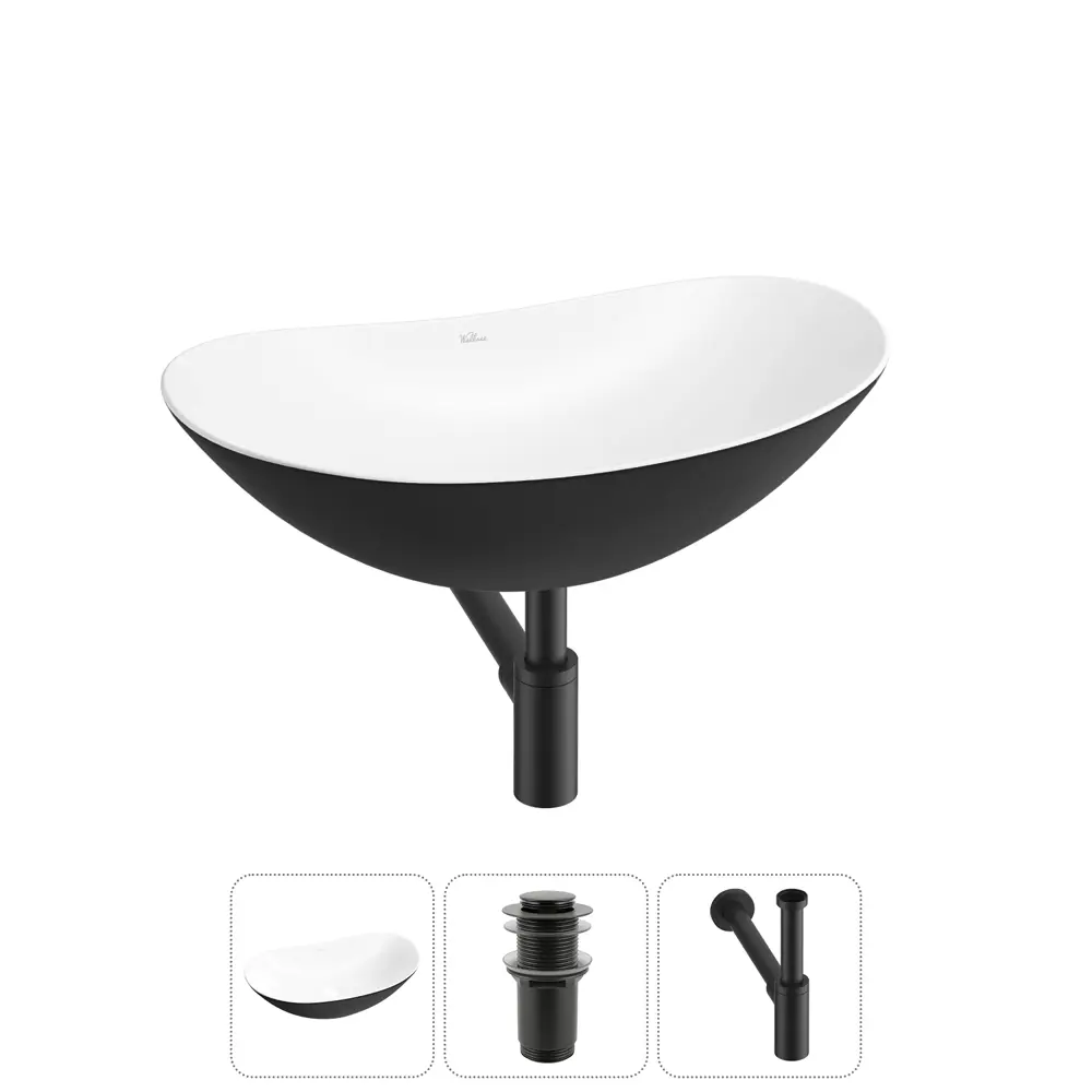 Фото Раковина Wellsee carefree dove 20212325R 60см цвет раковина 3 в 1: д/к, сифон Фото Раковина Wellsee carefree dove 20212325R 60см цвет раковина 3 в 1: д/к, сифон