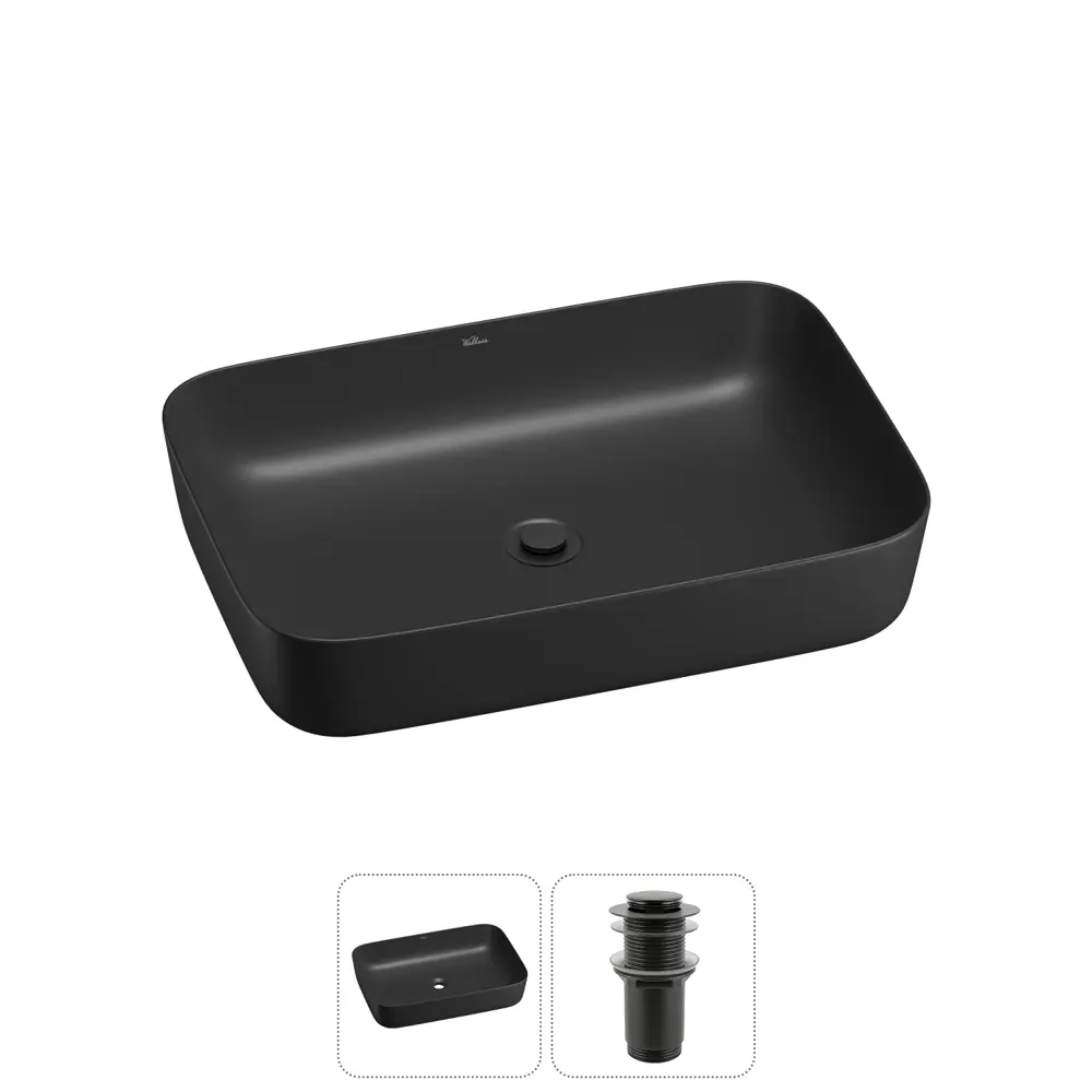 Фото Раковина Wellsee preen 20214276R 60см цвет раковина 2 в 1: д/к Фото Раковина Wellsee preen 20214276R 60см цвет раковина 2 в 1: д/к