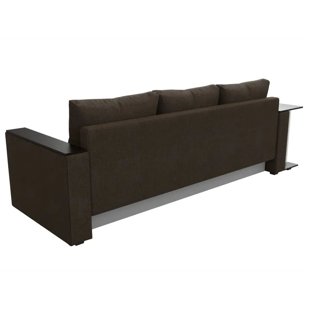 Фото 8 Диван прямой Лига диванов Атланта Лайт 240x91x77 см рогожка цвет коричневый