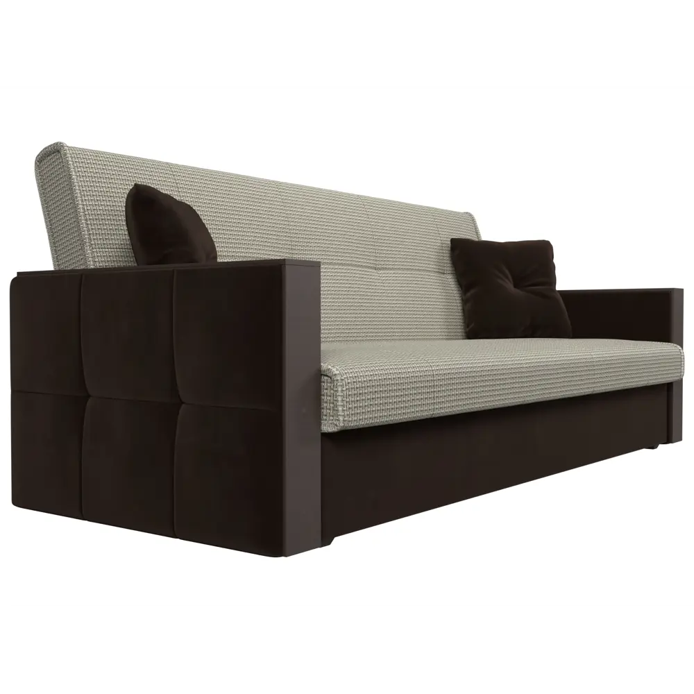 Фото 3 Диван Лига диванов Валенсия 210x90x85 см рогожка цвет бежевый кофру/коричневый Фото 3 Диван Лига диванов Валенсия 210x90x85 см рогожка цвет бежевый кофру/коричневый