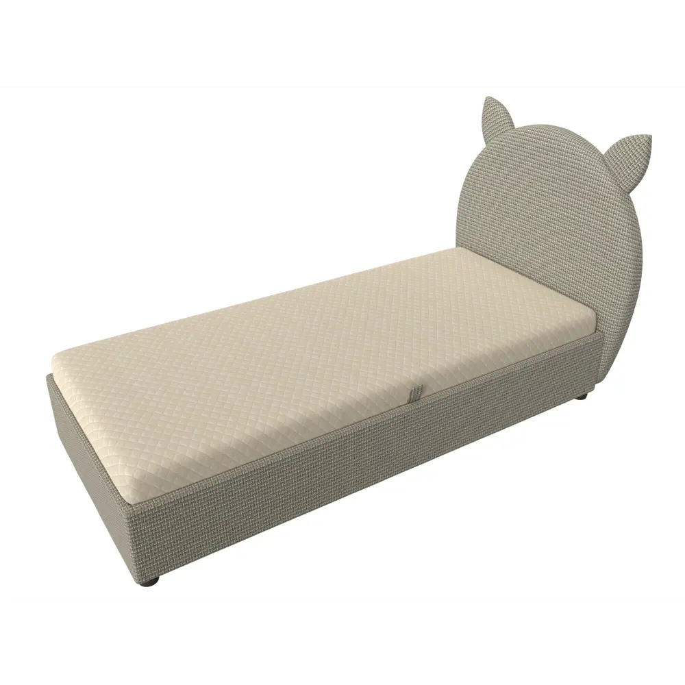 Фото 2 Кровать Лига Диванов Бриони 108862 102x198x98 см рогожка цвет бежевый