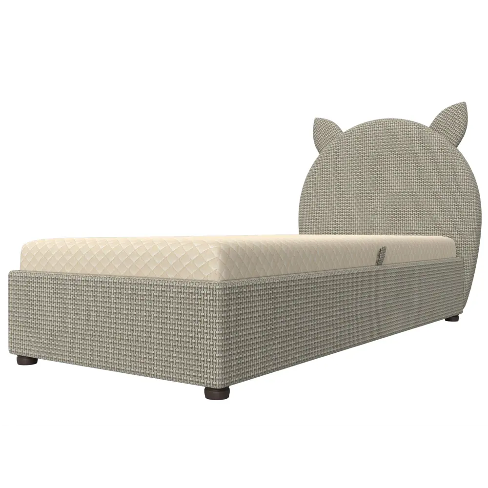 Фото 5 Кровать Лига Диванов Бриони 108862 102x198x98 см рогожка цвет бежевый