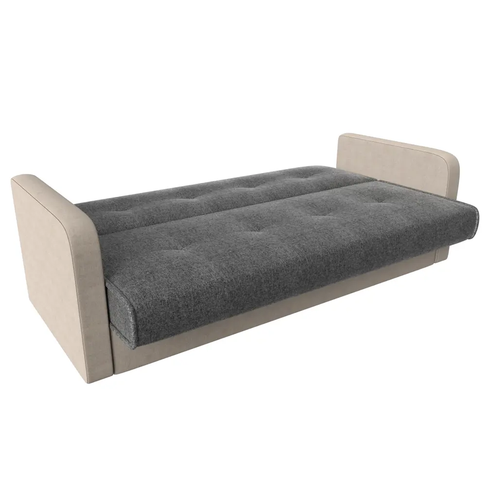 Фото 6 Диван-книжка Лига диванов Надежда 201x90x85 см рогожка цвет серый/бежевый Фото 6 Диван-книжка Лига диванов Надежда 201x90x85 см рогожка цвет серый/бежевый