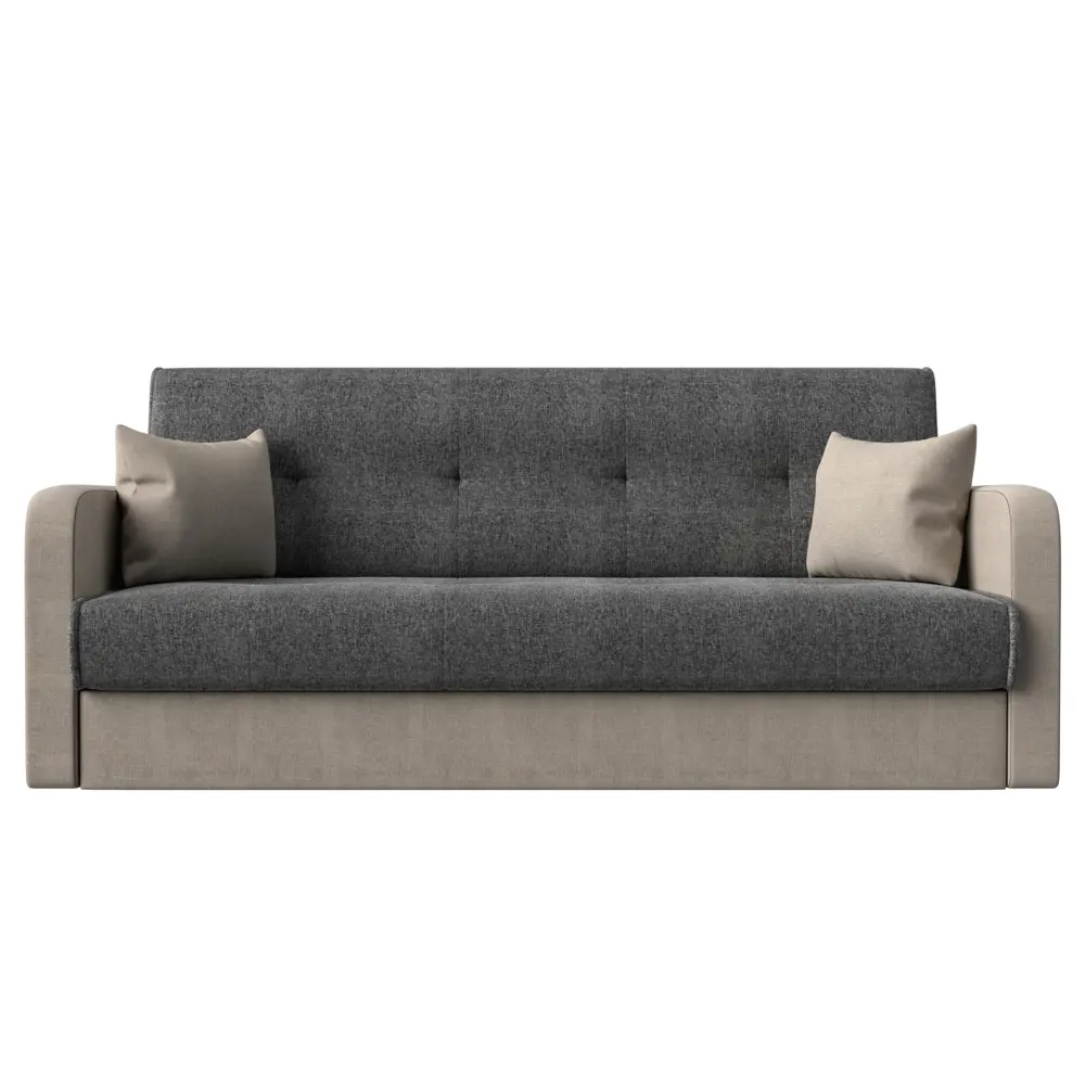 Фото 2 Диван-книжка Лига диванов Надежда 201x90x85 см рогожка цвет серый/бежевый Фото 2 Диван-книжка Лига диванов Надежда 201x90x85 см рогожка цвет серый/бежевый