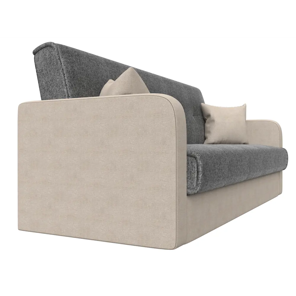 Фото 3 Диван-книжка Лига диванов Надежда 201x90x85 см рогожка цвет серый/бежевый Фото 3 Диван-книжка Лига диванов Надежда 201x90x85 см рогожка цвет серый/бежевый