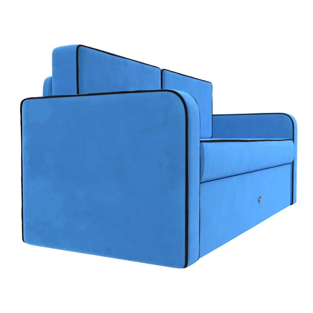 Фото 4 Диван Лига Диванов Смарт 149x79x70 см велюр цвет черный/голубой Фото 4 Диван Лига Диванов Смарт 149x79x70 см велюр цвет черный/голубой