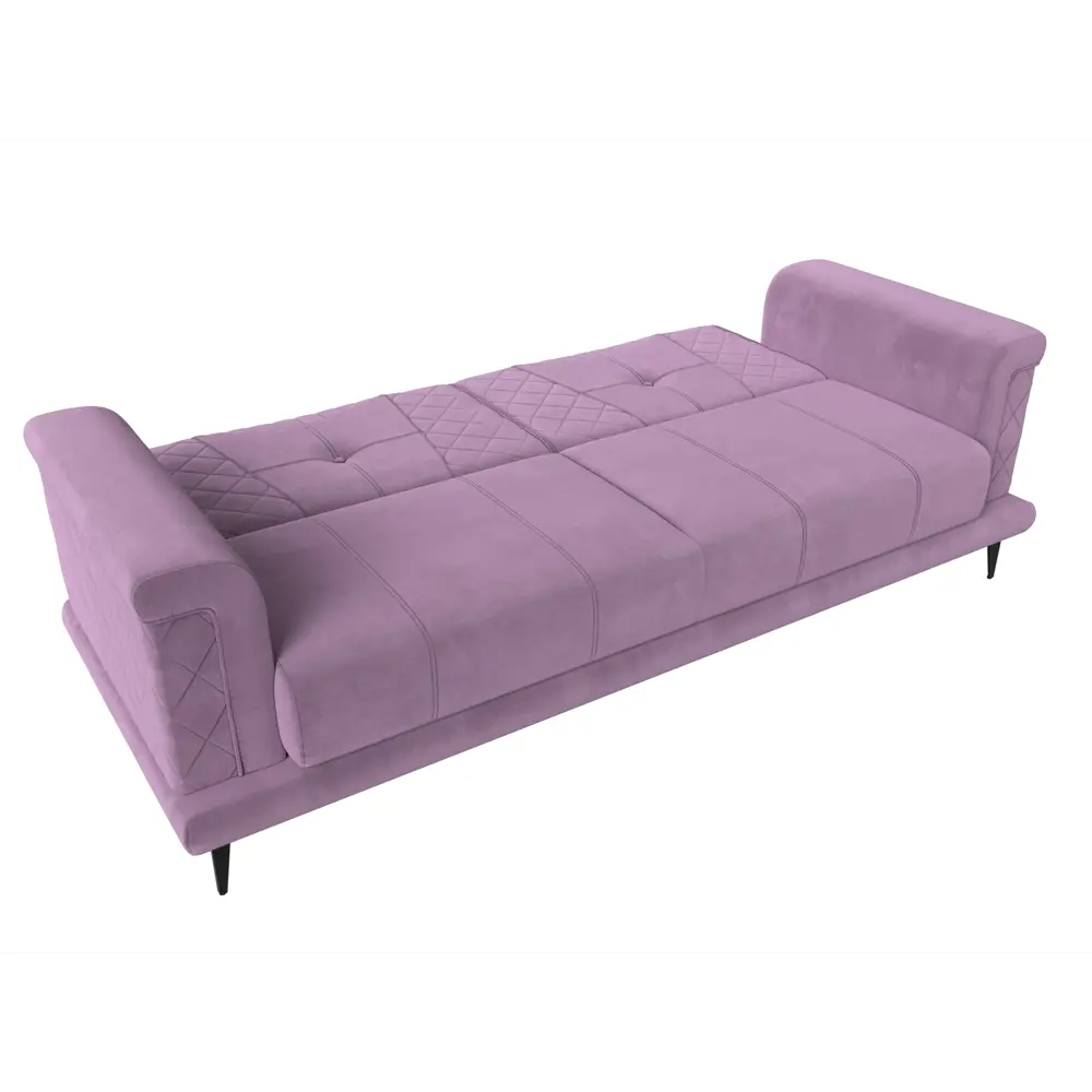 Фото 6 Диван прямой Лига Диванов Неаполь 227x90x93 см микровельвет цвет сиреневый Фото 6 Диван прямой Лига Диванов Неаполь 227x90x93 см микровельвет цвет сиреневый