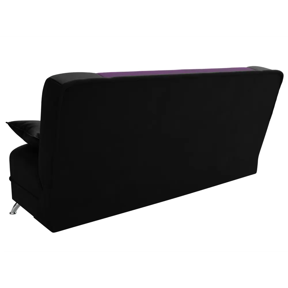 Фото 7 Диван Лига Диванов Анна 28070 201x85x95 см микровельвет цвет черный/фиолетовый Фото 7 Диван Лига Диванов Анна 28070 201x85x95 см микровельвет цвет черный/фиолетовый