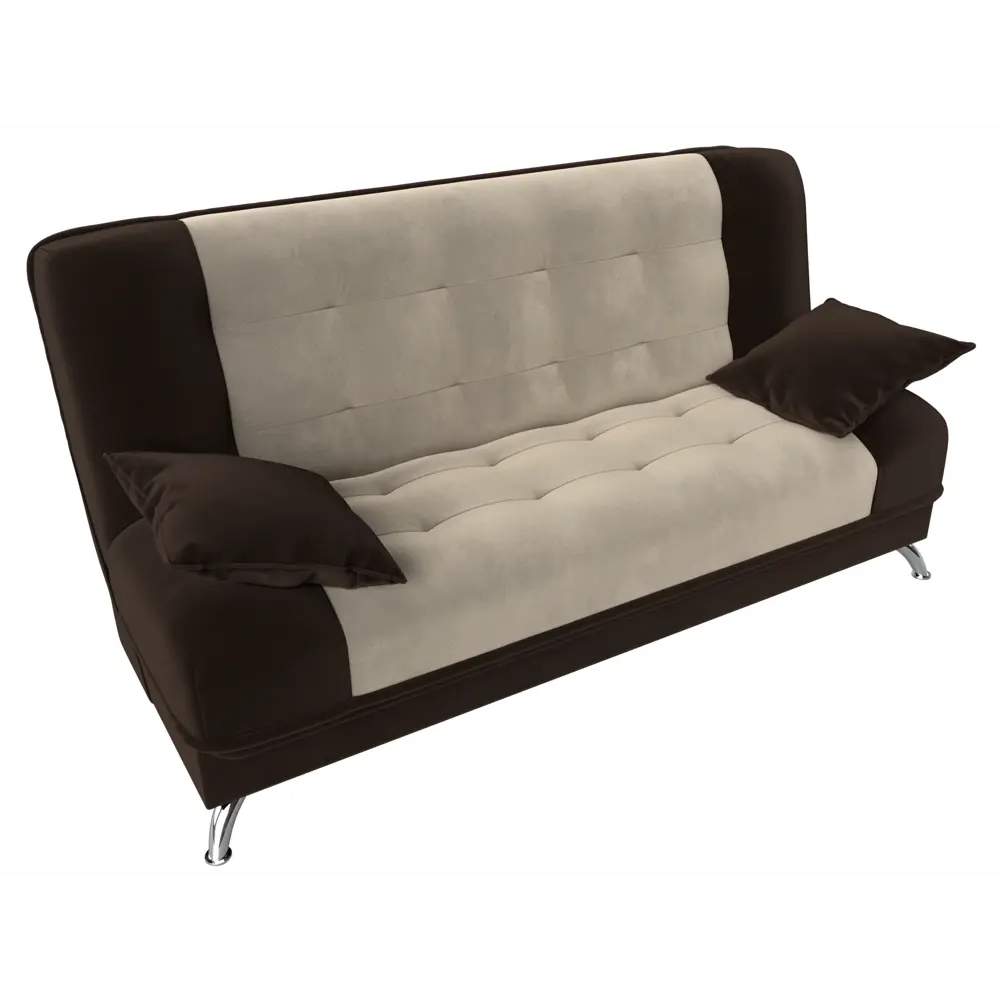 Фото 5 Диван Лига Диванов Анна 28063 201x85x95 см микровельвет цвет бежевый/коричневый Фото 5 Диван Лига Диванов Анна 28063 201x85x95 см микровельвет цвет бежевый/коричневый