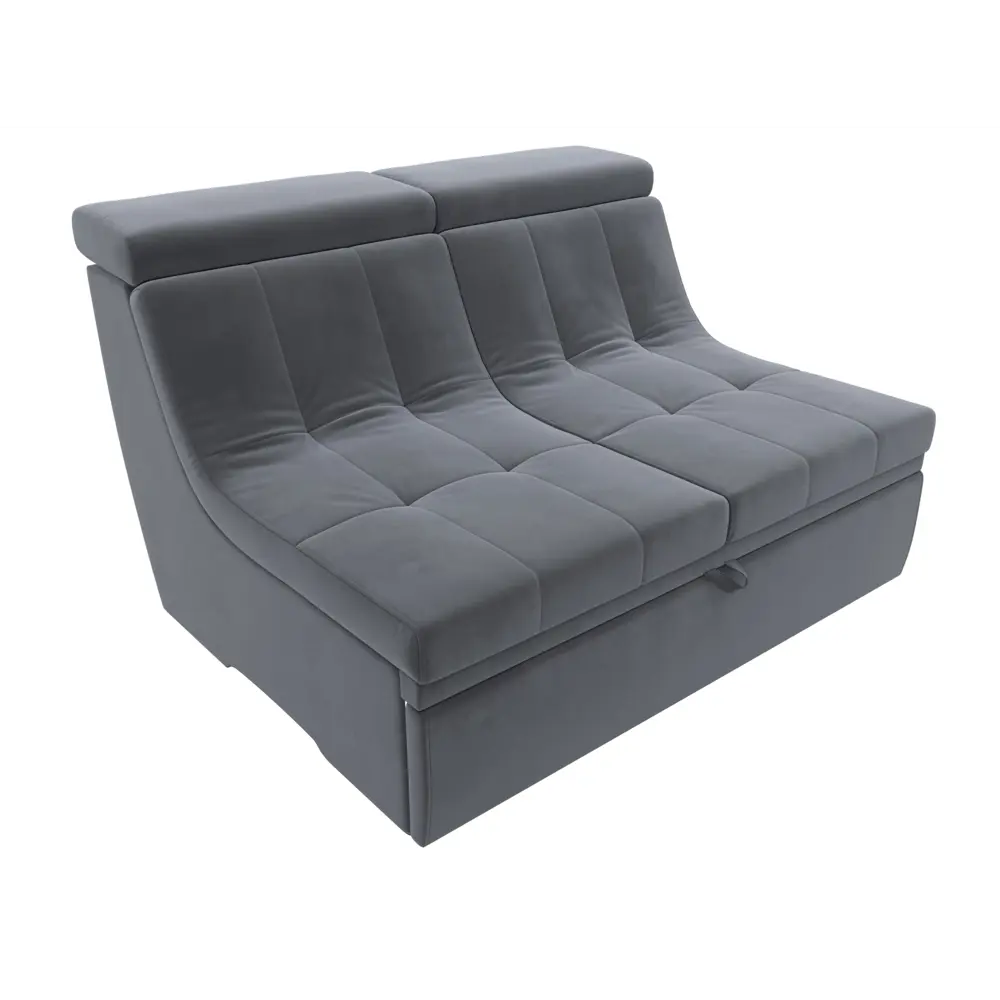 Фото Диван Лига Диванов Холидей Люкс 140x84x112 см велюр цвет серый Фото Диван Лига Диванов Холидей Люкс 140x84x112 см велюр цвет серый