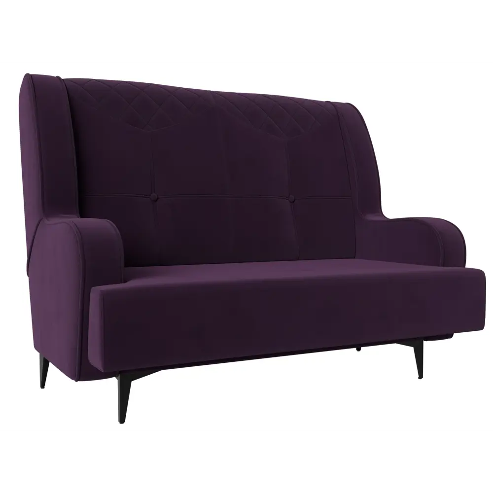 Фото Диван Лига диванов Неаполь 138x101x80 см велюр цвет фиолетовый Фото Диван Лига диванов Неаполь 138x101x80 см велюр цвет фиолетовый