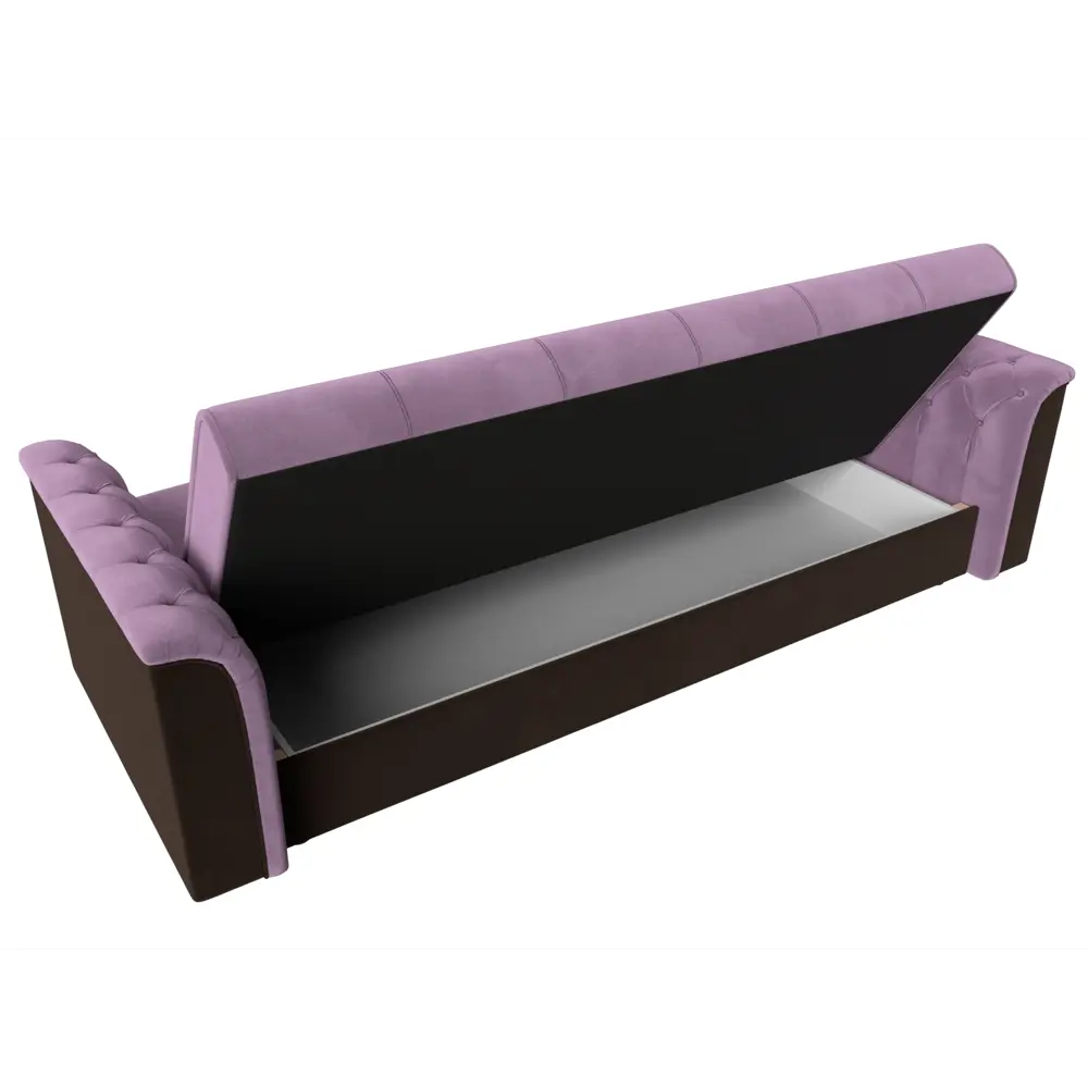 Фото 6 Диван-книжка Лига диванов Сиеста 226x83x84 см микровельвет цвет сиреневый/коричневый Фото 6 Диван-книжка Лига диванов Сиеста 226x83x84 см микровельвет цвет сиреневый/коричневый