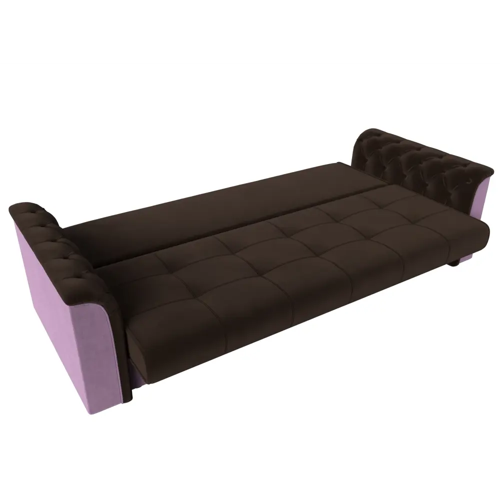Фото 7 Диван-книжка Лига диванов Сиеста 226x83x84 см микровельвет цвет коричневый/сиреневый Фото 7 Диван-книжка Лига диванов Сиеста 226x83x84 см микровельвет цвет коричневый/сиреневый