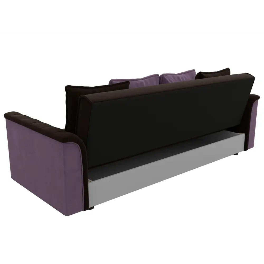 Фото 8 Диван-книжка Лига диванов Сиеста 226x83x84 см микровельвет цвет коричневый/сиреневый Фото 8 Диван-книжка Лига диванов Сиеста 226x83x84 см микровельвет цвет коричневый/сиреневый