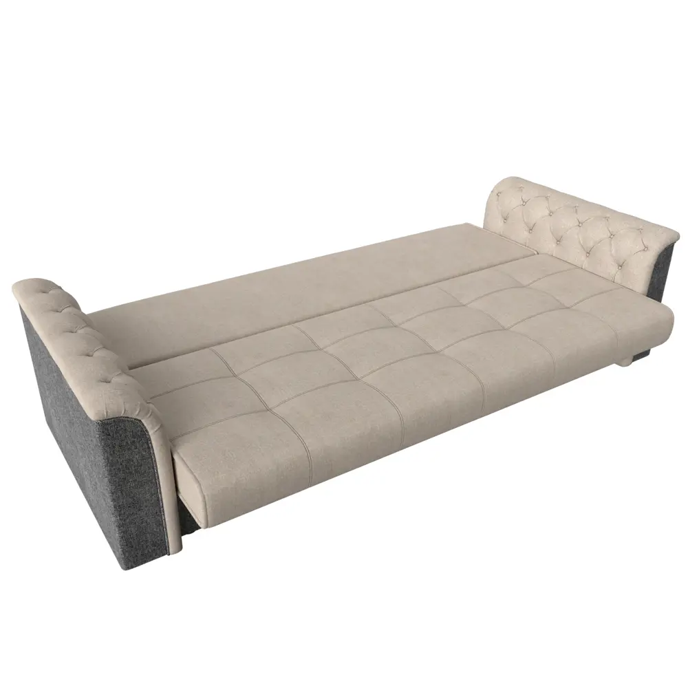 Фото 7 Диван-книжка Лига диванов Сиеста 226x83x84 см рогожка цвет бежевый/серый Фото 7 Диван-книжка Лига диванов Сиеста 226x83x84 см рогожка цвет бежевый/серый